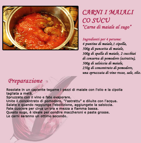 Carne di maiale al sugo