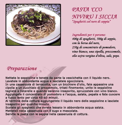 Pasta col nero di seppia