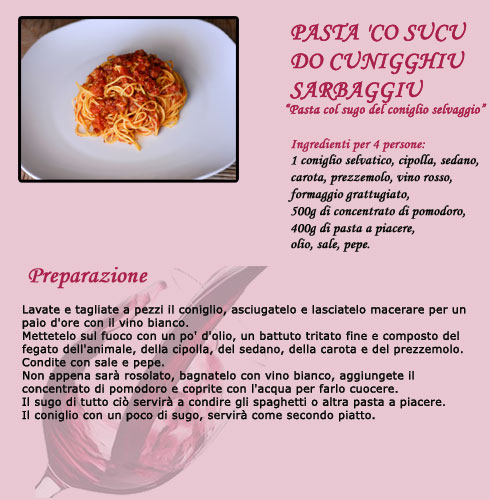 Pasta col sugo di coniglio